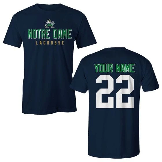 Lacrosse Unlimited Notre Dame Player Tee 3 Lacrosse Unlimited Notre Dame Player Tee