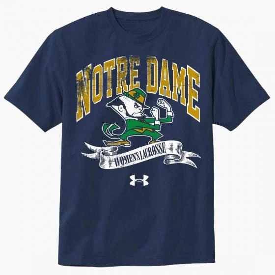 Lacrosse Unlimited Notre Dame Women's Lacrosse Tee 3 Lacrosse Unlimited Notre Dame Women's Lacrosse Tee