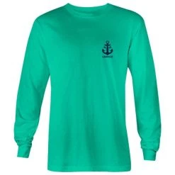 Lacrosse Unlimited Green Anchor Long Sleeve Tee - Youth