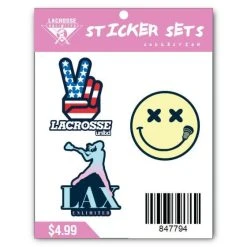 Lacrosse Unlimited UNLTD Girl's Lacrosse Sticker Pack