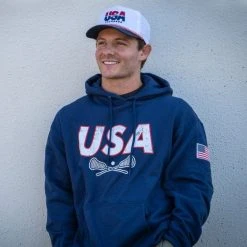 Lacrosse Unlimited USA Lacrosse Hoodie 23 -Lacrosse Unlimited Shop usa sweatshirt style 1
