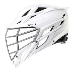 Cascade XRS Lacrosse Helmet (White Shell/Chrome Facemask)